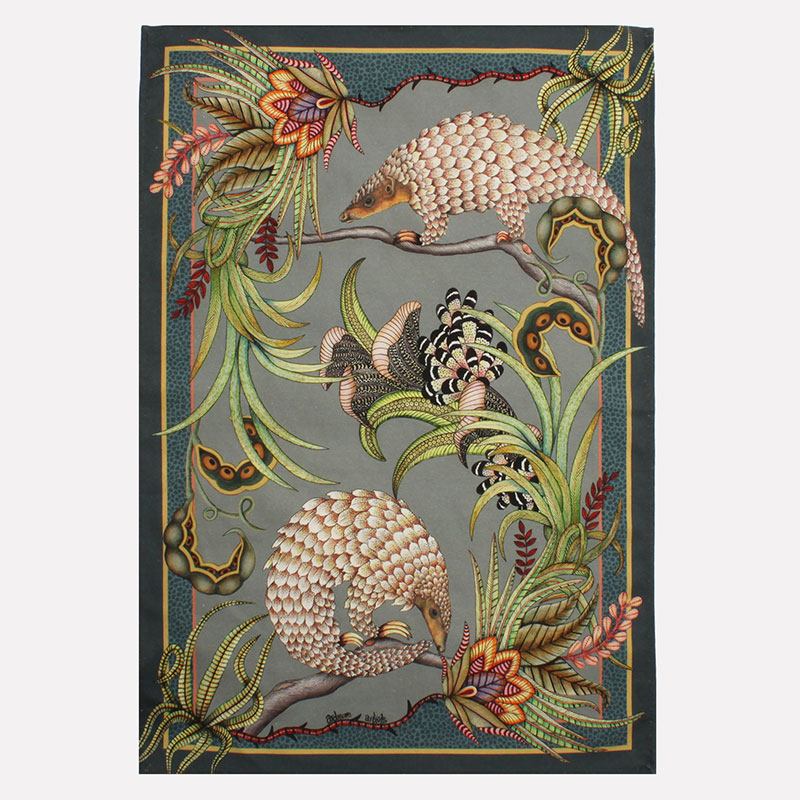 Pangolin Pair Tea Towel